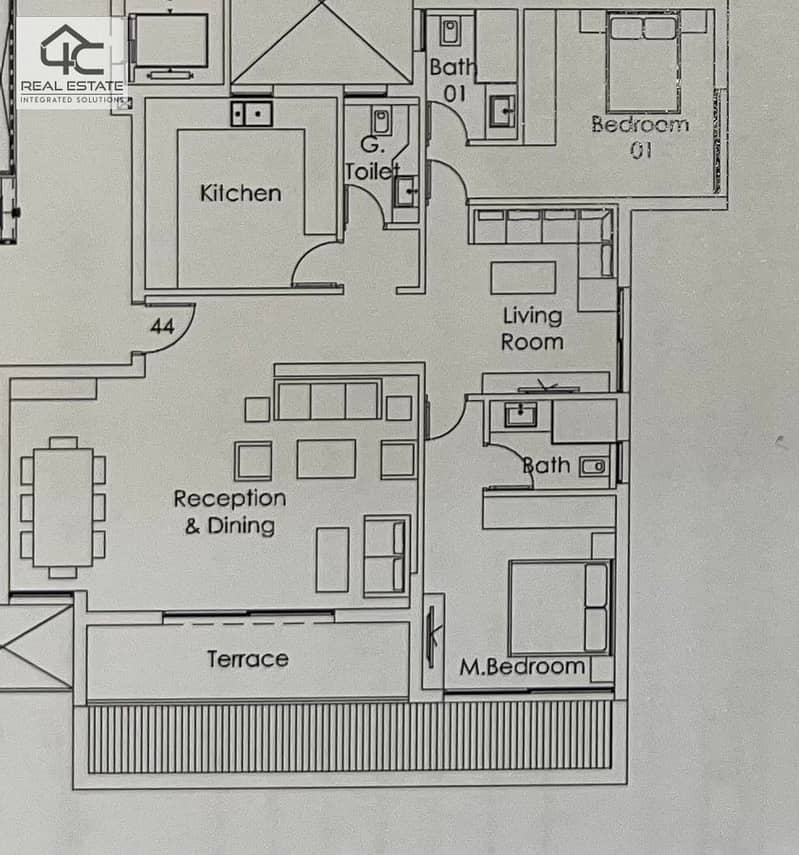 Own apartment 153 m ready to move fully finished and furnished view landscape with lowest down payment and installments in Palm Hills Compound 8