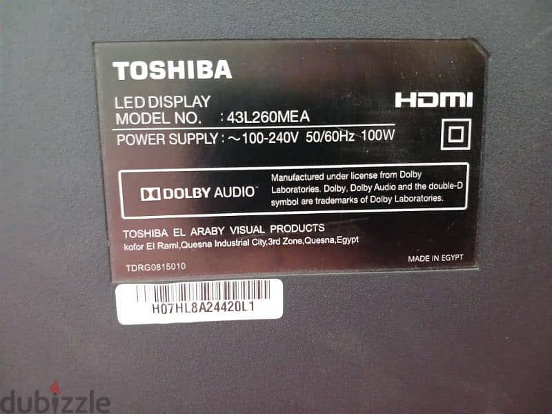 Toshiba 43L260MEA 43" تليفزيون 4