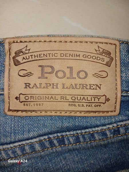 بنطلون جينز  أصلى POLO RALPH LAUREN w34 ، L 30, (مستعمل) صناعة مصرية 3