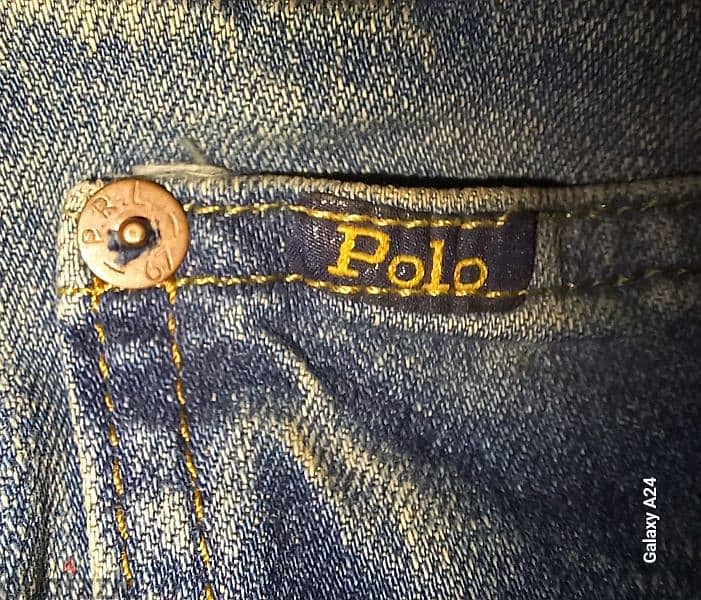 بنطلون جينز  أصلى POLO RALPH LAUREN w34 ، L 30, (مستعمل) صناعة مصرية 5