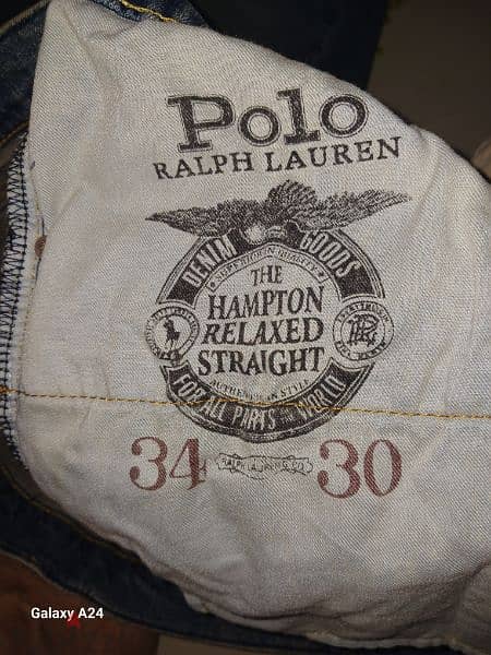 بنطلون جينز  أصلى POLO RALPH LAUREN w34 ، L 30, (مستعمل) صناعة مصرية 7