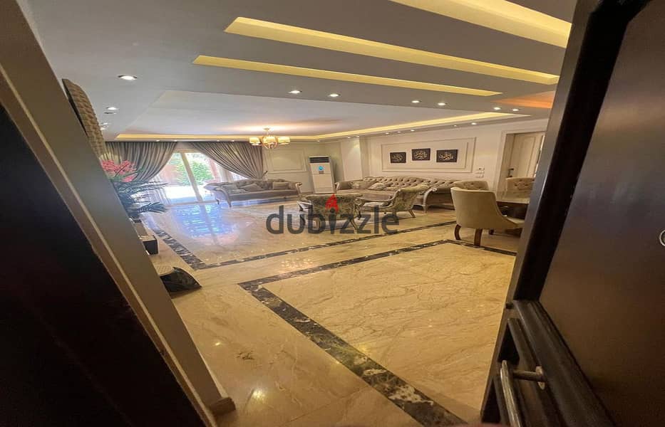 Apartment for sale  in greens 3 compound - El-Sheikh Zayed -Ground floor with garden 230m - Furniture +AC'S 1