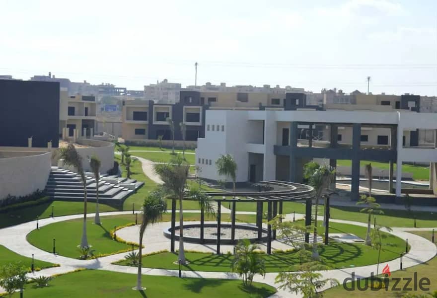 Best price for a townhouse villa, middle, immediate delivery, near Al Jazeera Club 6