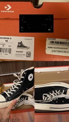 Converse: All Star Shoes (Black) -  جزمة كونفرس اول ستار هاف بوت سوداء 0