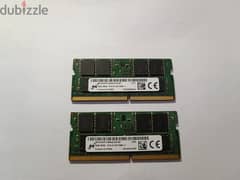 2 Rams 8GB DDR4 like new - رامات لابتوب