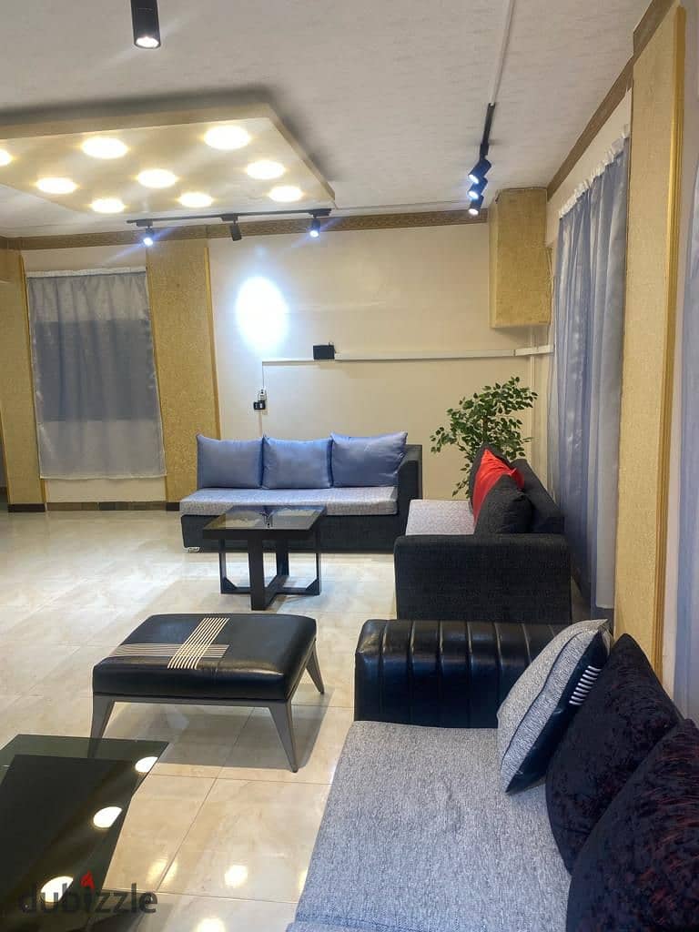 Basement for rent, residential, administrative, Banfsaj Compound, near Sadat Axis and Ahmed Shawky Axis    Private entrance 2