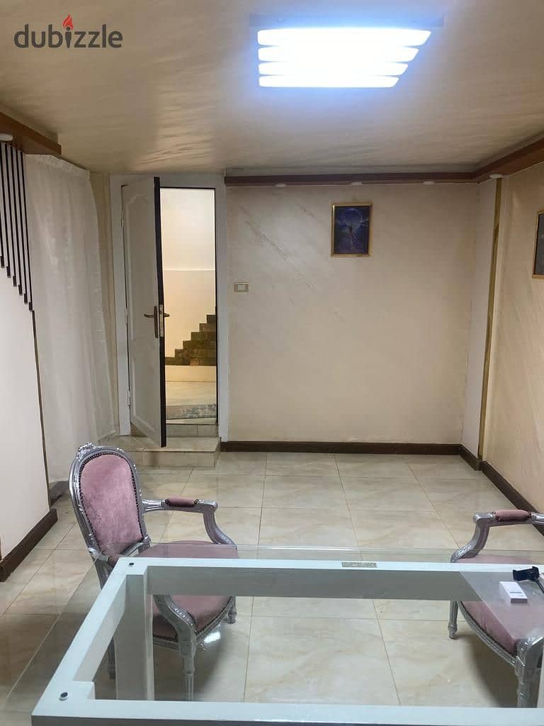 Basement for rent, residential, administrative, Banfsaj Compound, near Sadat Axis and Ahmed Shawky Axis    Private entrance 6