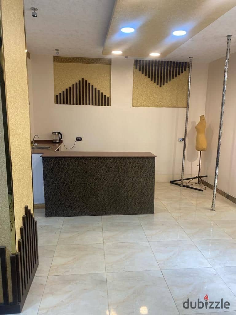 Basement for rent, residential, administrative, Banfsaj Compound, near Sadat Axis and Ahmed Shawky Axis    Private entrance 13