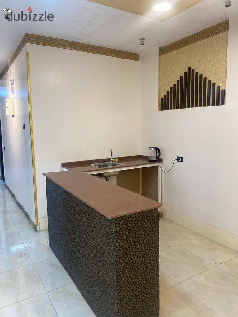 Basement for rent, residential, administrative, Banfsaj Compound, near Sadat Axis and Ahmed Shawky Axis    Private entrance 16