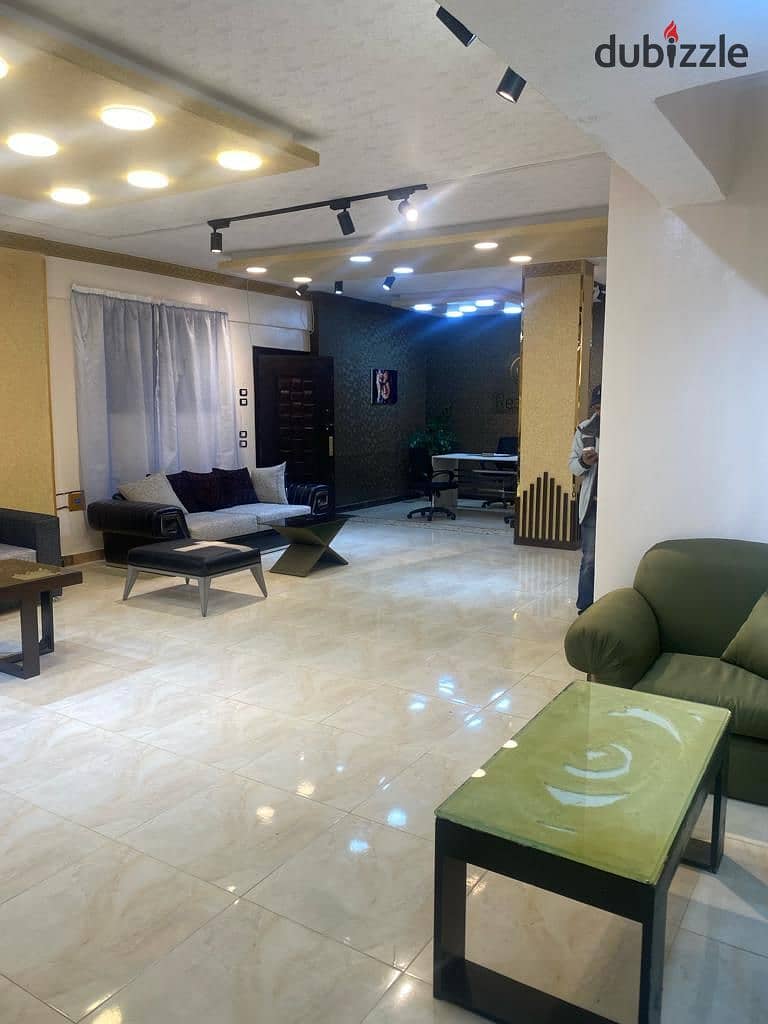 Basement for rent, residential, administrative, Banfsaj Compound, near Sadat Axis and Ahmed Shawky Axis    Private entrance 20