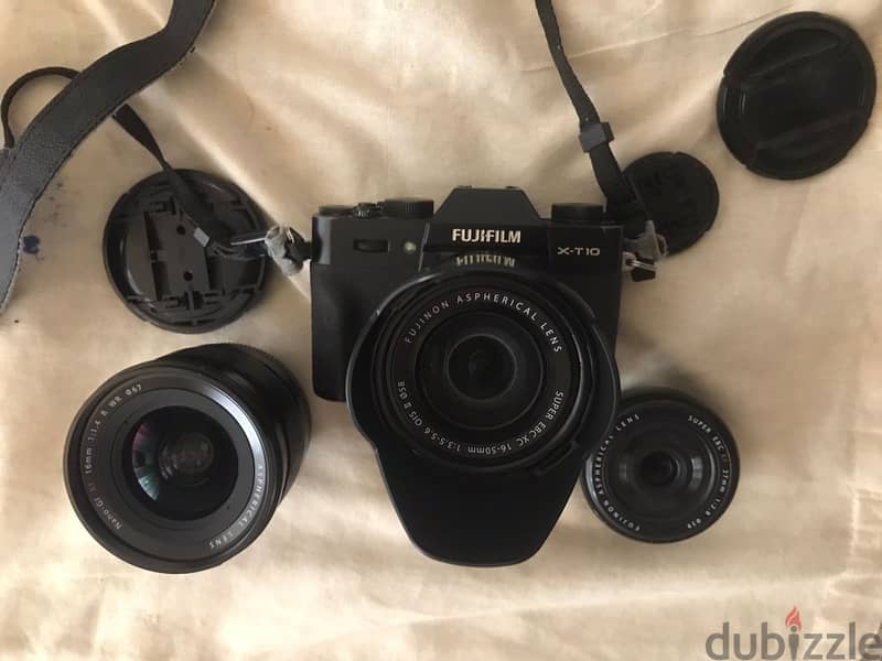 Fujifilm XT-10 with 3 lenses 1