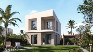 Stand Alone villa for sale, 160 m, consisting of ground floor + first floor, in Taj City Compound, a very distinctive division in front of Cairo Inter