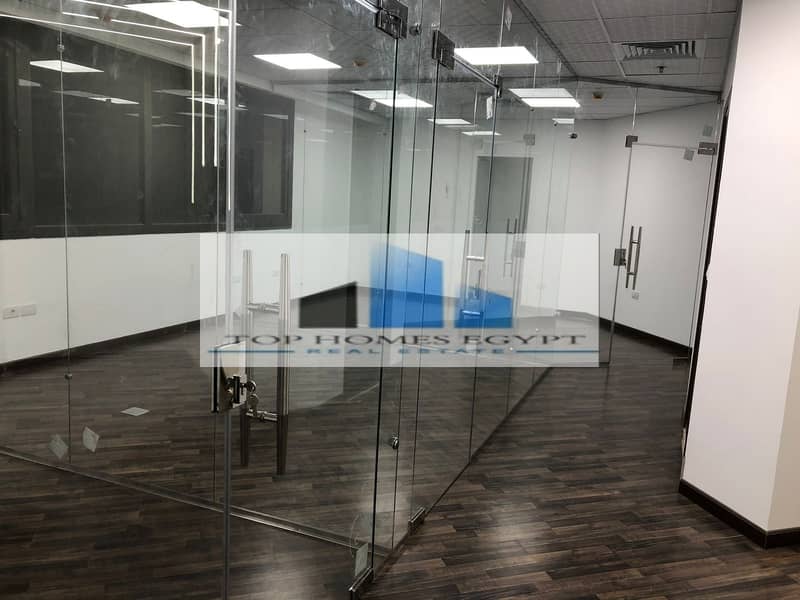 Office for Rent 117 SQM fully finished with ACs in Mivida / مكتب إداري للإيجار برايم لوكيشن متشطب بالتكييفات في ميفيدا 6