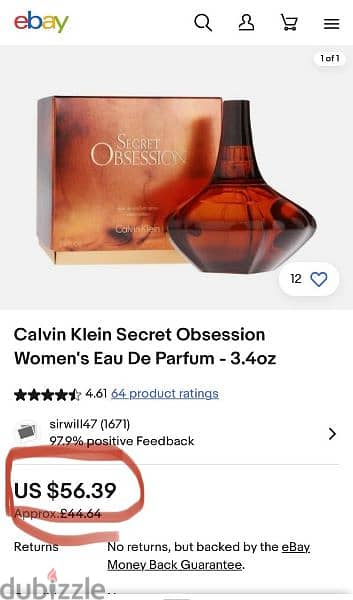 perfume Calvin klein secret obsession original 2