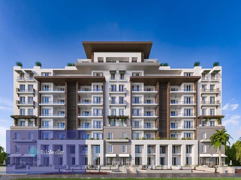 A two-room apartment with a 5% discount on the axis and in front of Al-Futtaim Mall and the exhibition grounds, in installments 1