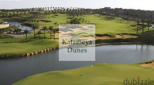 Semi furnished villa in katameya dunes _first raw with pool