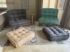 outdoor/ indoor seats and cushions