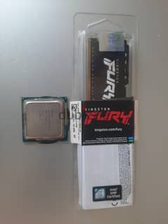 رامات 16 جيجا كنج ستون + بروسيسورKingston Fury Beast DDR4 16GB 3600Mhz