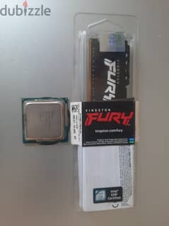 رامات 16 جيجا كنج ستون + بروسيسورKingston Fury Beast DDR4 16GB 3600Mhz