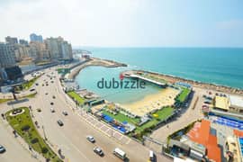 Apartment for rent for short periods (hotel) - Saba Pasha - area of ​​​​110 full meters - 12th floor, and the property has 12 floors