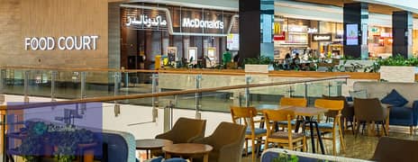 45-meter restaurant in the food court, built and immediate receipt with a 25% discount in the first operational mall on the Green River and the highes 0