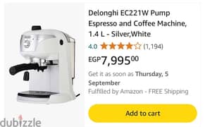 delonghi ecc221 coffee machine +51mm bottomless portafilter+….