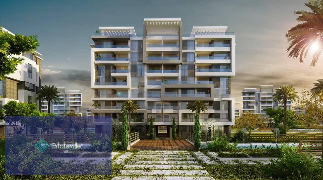 3-room apartment finished with the highest finishing specifications with air conditioners, lake view, with the highest construction rate and the close 3