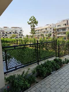 Ground floor apartment with garden 150m finished with air conditioners for rent in Villette Sodic Compound in New Cairo The best view in Villette with