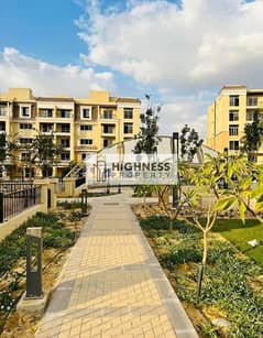 , a very special apartment for sale  , 132 square meters, directly next to Madinaty and on the Suez Road, in the heart of New Cairo, Sarai Compound