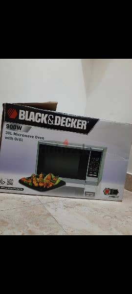 Black & Decker 30L microwave oven with grill 6