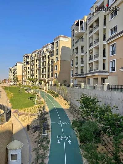 Apartment for sale in installments in a very special location on the landscape in Mostaqbal City, Compound (Sarai), Emad, Fifth Settlement
