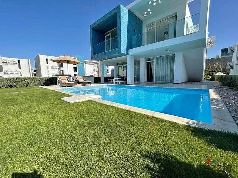 تقسيط علي 10 سنين لفتره محدودة شاليه 110متر متشطب للبيع في فوكا باي الساحل الشمالي fouka bay north coast 1