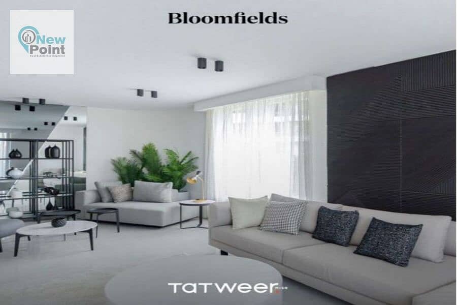 In installments over 10 years, a fully furnished apartment from Bloomfields, developed by Bloomfields Egypt 4