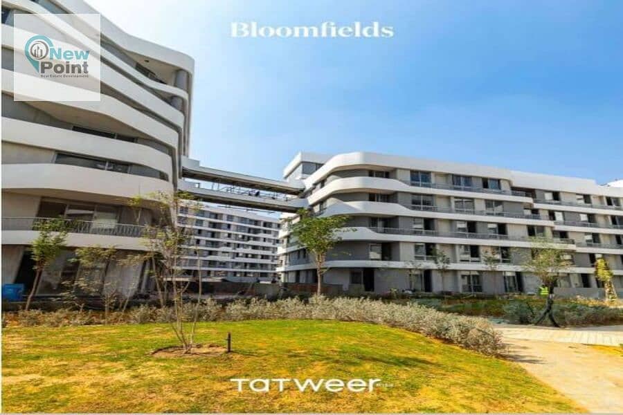 بالتقسيط على 10 سنوات شقة متشبة بالكامل من بلوم فيلدز تطوير مصر Bloomfields 6