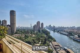 For sale, first row apartment on the Nile, fully finished, with air conditioners and furnishings + appliances, in installments over 5 years, in Rif de 0