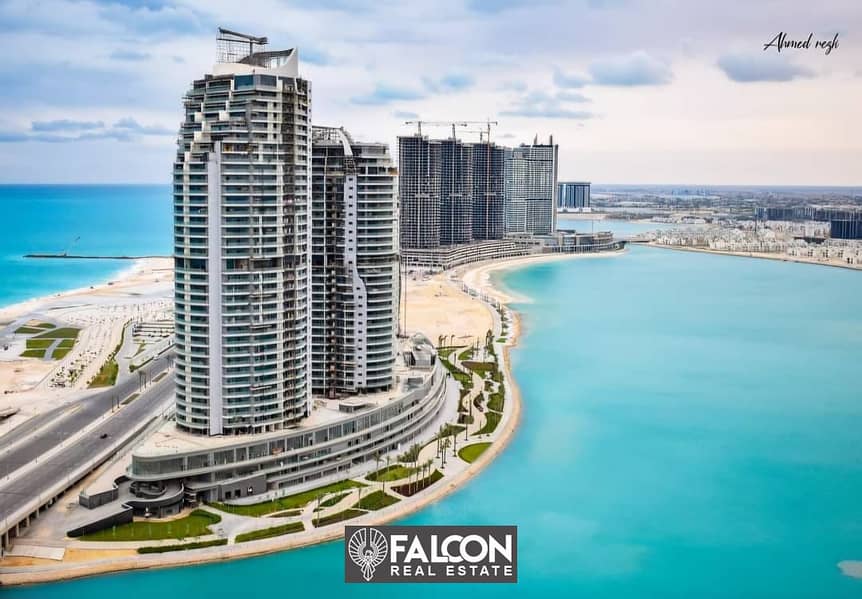 Fully finished duplex in New Alamein Towers with a panoramic view of the clouds, sea, and lagoon. . . etc. 7