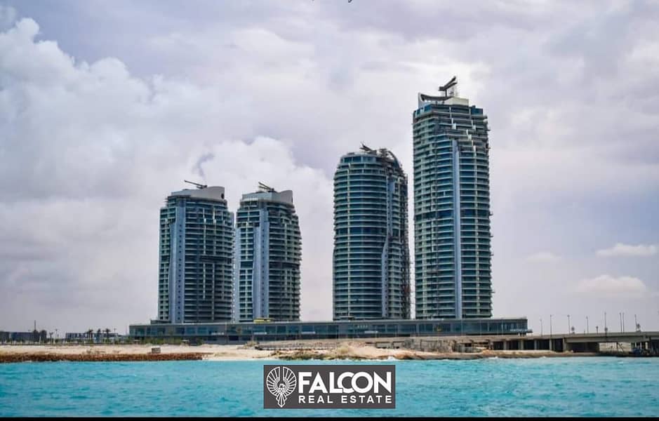 Fully finished duplex in New Alamein Towers with a panoramic view of the clouds, sea, and lagoon. . . etc. 8