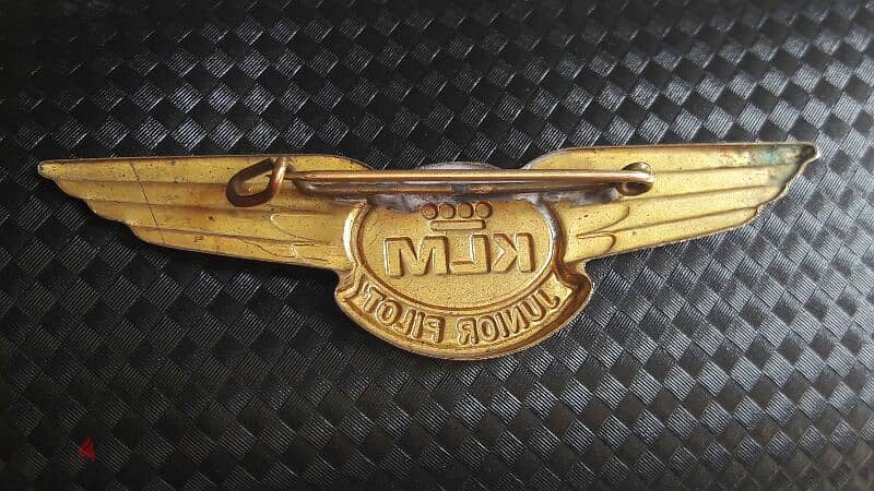 بروش Vintage KLM pilot pin  دبوس طيار هولندا      aviation boeing 1