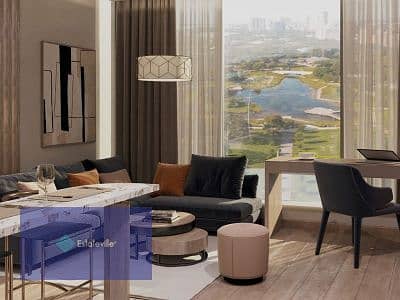 Fully lagoon view apartment for sale in installments over 10 years in the administrative capital directly in front of the diplomatic district 0