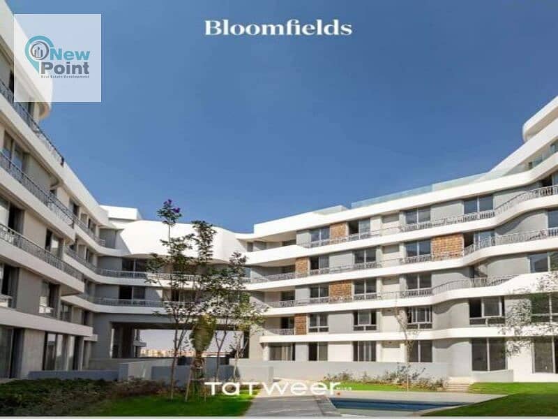 Fully finished apartment for sale 256m in Bloomfields Mostakbal City Compound 4