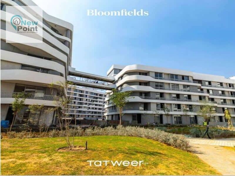 Fully finished apartment for sale 256m in Bloomfields Mostakbal City Compound 7