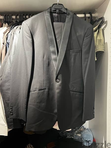 بدلة سوداء ماسيمو دوتي Massimo Dutti BLACK suit 2