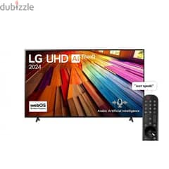 تلفزيون LG UHD AI UT80 4K الذكي مقاس 55 بوصة المدعوم بجهاز التحكم AI M