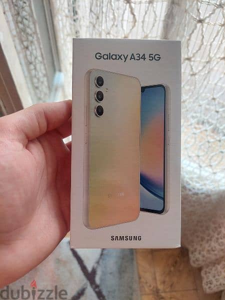 SAMSUNG A34 256 GB AWESOME SILVER BRAND NEW SEALED 5G 0