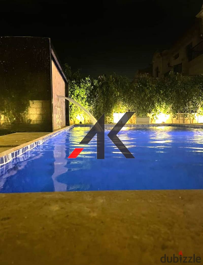 Luxurious Furnished Twin House with pool For Rent in Layan Residence - New Cairo 1