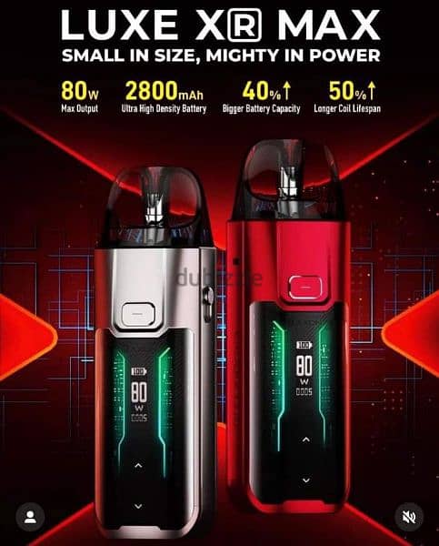 Vaporesso Luxe XR Max 80 Kit Vape
فابوريسو لوكس ماكس جديد متبرشم 3