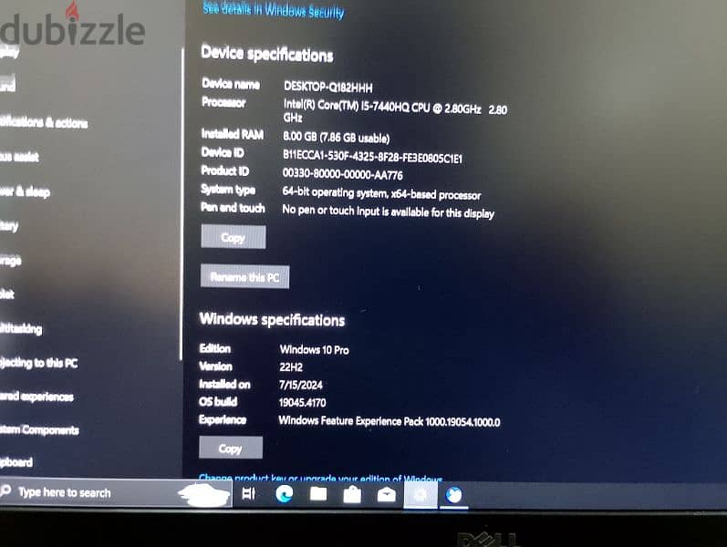 لاب توب Dell latitude 5580 0