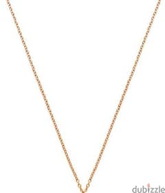 Rose gold Chinese golden necklace