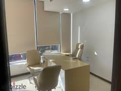 Fully Furnished Office for rent at The Lane Mall , Palm Hills Compound , On 26th of July Axis Sheikh Zayed