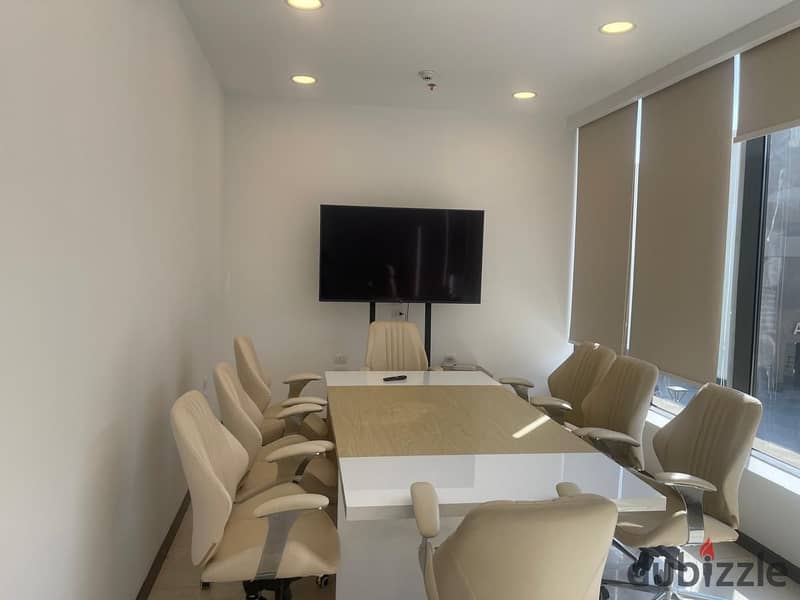 Fully Furnished Office for rent at The Lane Mall , Palm Hills Compound , On 26th of July Axis Sheikh Zayed 6